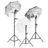 vidaXL Fotostudio-Set mit Beleuchtung, Hintergrund und Reflektor