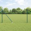 vidaXL Zaun mit Pfosten Gr&uuml;n 1,2 x 10 m Stahl und PVC