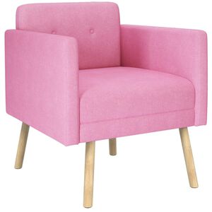 vidaXL Akzentstuhl Rosa Stoff