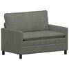 vidaXL Sofa Hellgrau 126 x 81 x 87,5 cm Stoff