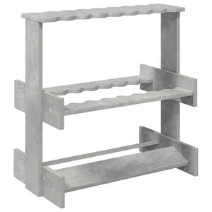 vidaXL Angelrutenhalter Holzwerkstoff 60 x 35 x 60 cm Betongrau