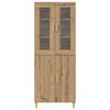 vidaXL Highboard Artisan-Eiche 69,5 x 34 x 180 cm