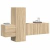 vidaXL 3-tlg. TV-Schrank-Set Sonoma-Eiche Holzwerkstoff