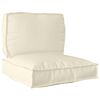 vidaXL Palettenkissenset Oxford-Stoff Creme 80 x 80 x 12 cm