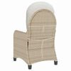 vidaXL Relaxsessel Beige 56 x 66 x 95cm Poly-Rattan