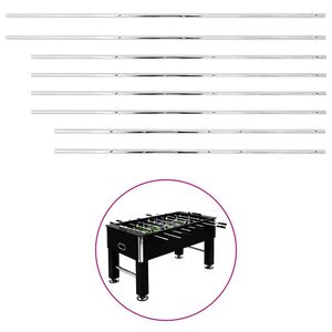 vidaXL Stangen f&uuml;r Tischfu&szlig;ball 8 Stk. 15,9 mm