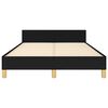 vidaXL Bettgestell ohne Matratze Schwarz 120x200 cm Stoff