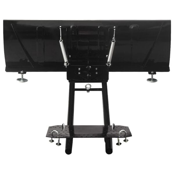 vidaXL Schneepflug zur ATV-Montage Schwarz 115x38 cm