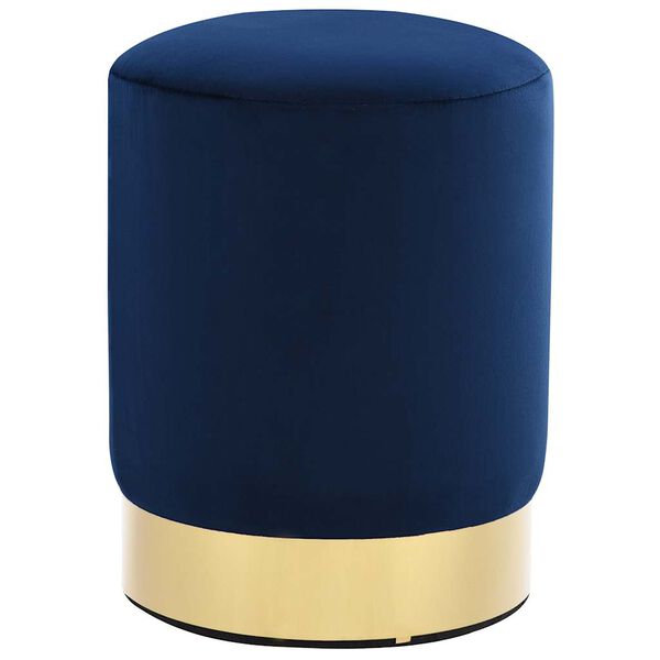 vidaXL Hocker Blau und Golden Samt 28 x 36 cm
