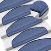 vidaXL Stufenmatten 10 Stk. 65x24x4 cm Blau Halbrund Gro&szlig;