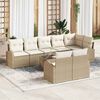 vidaXL Gartensofa-set 9 pcs Poly-Rattan