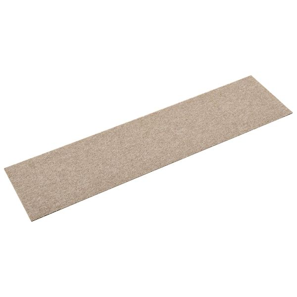 vidaXL Teppichfliesen 16 Stk. 4 m&sup2; 25x100 cm Hellbeige