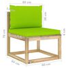 vidaXL 7-tlg. Garten-Lounge-Set mit Kissen Impr&auml;gniertes Kiefernholz