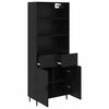vidaXL Highboard Schwarz Eichen-Optik 69,5 x 34 x 180 cm