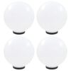 vidaXL LED-Gartenleuchten 4 Stk. Kugelf&ouml;rmig 30 cm PMMA