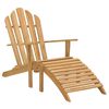 vidaXL Adirondack-Stuhl mit Fu&szlig;teil Massivholz Teak