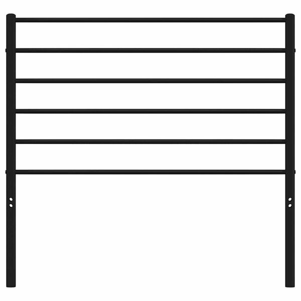 vidaXL Ersatz-Kopfteil Metall Schwarz 90 cm