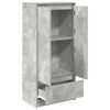 vidaXL Schrank mit Schublade Betongrau 55,5x34x119,5 cm Holzwerkstoff