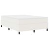 vidaXL Boxspringbett Creme und Wei&szlig; 140 x 200 cm Cordstoff