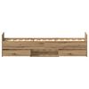 vidaXL Bettgestell ohne Matratze Artisan-Eiche 100x200cm Holzwerkstoff