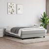 vidaXL Boxspringbett mit Matratze Hellgrau 140x190 cm Stoff