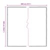 vidaXL Transparente Plane mit Ösen 5x8 m Polyethylen