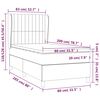 vidaXL Boxspringbett mit Matratze Schwarz 80x200 cm Samt