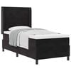 vidaXL Boxspringbett mit Matratze Schwarz 100 x 200 cm Samt