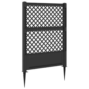vidaXL Trellis mit Spike Anthrazit 99 x 6 x 165 cm PP