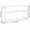 vidaXL Magazinregal 2 pcs Artisan-Eiche 60 x 12 x 30 cm Holzwerkstoff
