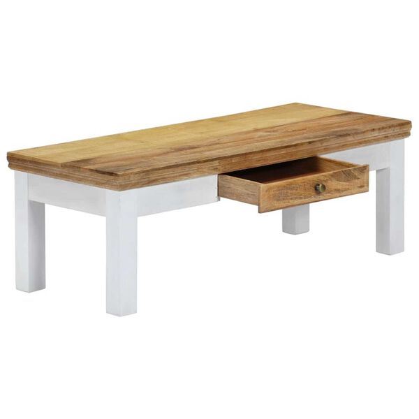 vidaXL Couchtisch 110x50x40 cm Massivholz Mango