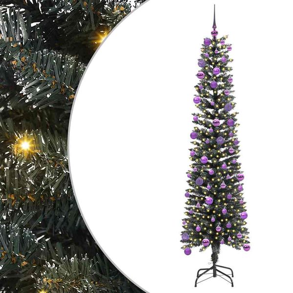 vidaXL K&uuml;nstlicher Weihnachtsbaum mit 300 LEDs mit St&auml;nder Gr&uuml;n 180 cm