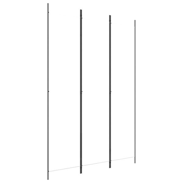 vidaXL 3-tlg. Paravent Wei&szlig; 150x220 cm Stoff