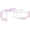 vidaXL Couchtisch Artisan-Eiche 150x50x35 cm Holzwerkstoff