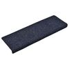 vidaXL Stufenmatten Selbstklebend 15 Stk. 65x21x4 cm Blau Rechteckiger Rand