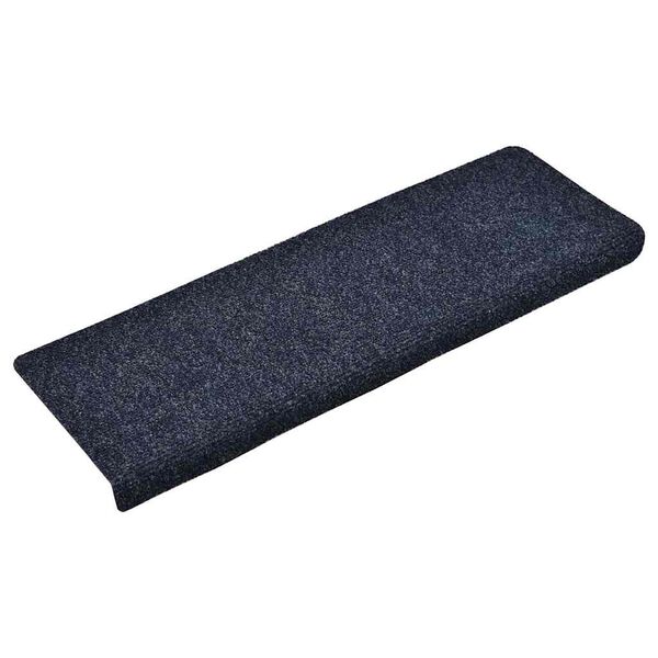 vidaXL Stufenmatten Selbstklebend 15 Stk. 65x21x4 cm Blau Rechteckiger Rand