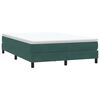 vidaXL Boxspringbett ohne Matratze Dunkelgrün 140x220 cm Samt