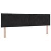 vidaXL Kopfteil Schwarz 180 cm Samt