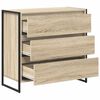 vidaXL Sideboard mit Schubladen Sonoma 79 x 36 x 75.5 cm Holzwerkstoff