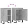 vidaXL Sideboards 2 Stk. Betongrau 40x35x70 cm Holzwerkstoff