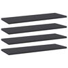 vidaXL B&uuml;cherregal-Bretter 4 Stk. Grau 60x20x1,5 cm Holzwerkstoff
