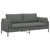 vidaXL 3-Sitzer-Sofa Dunkelgrau 222 x 81 x 89 cm Stoff