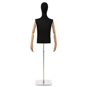 vidaXL Verstellbarer Mannequin 170-218 cm mit Standfu&szlig; M&auml;nnlich PP