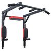 VidaXL Klimmzug- und Dip-Station Schwarz und Rot 89 x 59 x 70 cm