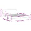 vidaXL Bettgestell "Dover" Schwarz 180x200 cm Samt