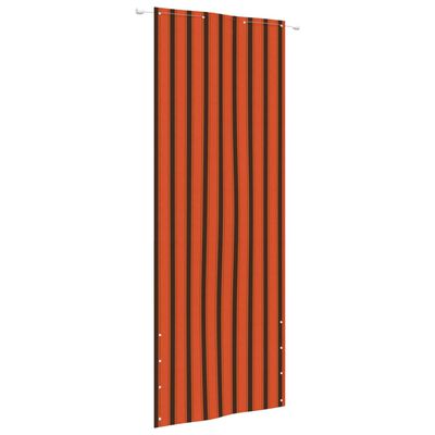 vidaXL Balkon-Sichtschutz Orange und Braun 80x240 cm Oxford-Gewebe