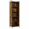 vidaXL B&uuml;cherregal 55,5 x 33 x 174 cm Holzwerkstoff R&auml;uchereiche