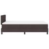 vidaXL Boxspringbett mit Kissen Dunkelbraun 120 x 200 cm Stoff