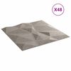 vidaXL Wandpaneele 48 pcs Betongrau 50 x 50 cm XPS Schaum