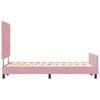 vidaXL Boxspringbett mit Kopfteil Rosa 120 x 200 cm Samt